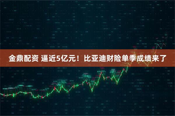 金鼎配资 逼近5亿元！比亚迪财险单季成绩来了