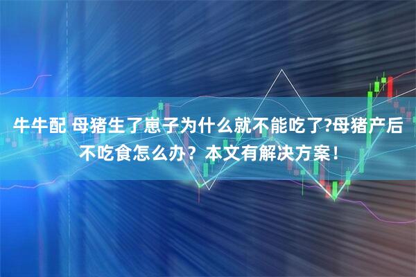 牛牛配 母猪生了崽子为什么就不能吃了?母猪产后不吃食怎么办？本文有解决方案！