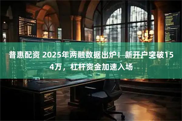 普惠配资 2025年两融数据出炉！新开户突破154万，杠杆资金加速入场