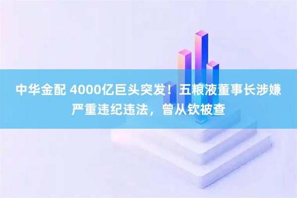 中华金配 4000亿巨头突发！五粮液董事长涉嫌严重违纪违法，曾从钦被查